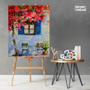 Élményfestés otthon: Kék zsalugáter