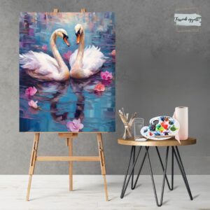 Élményfestés otthon: Hattyúk