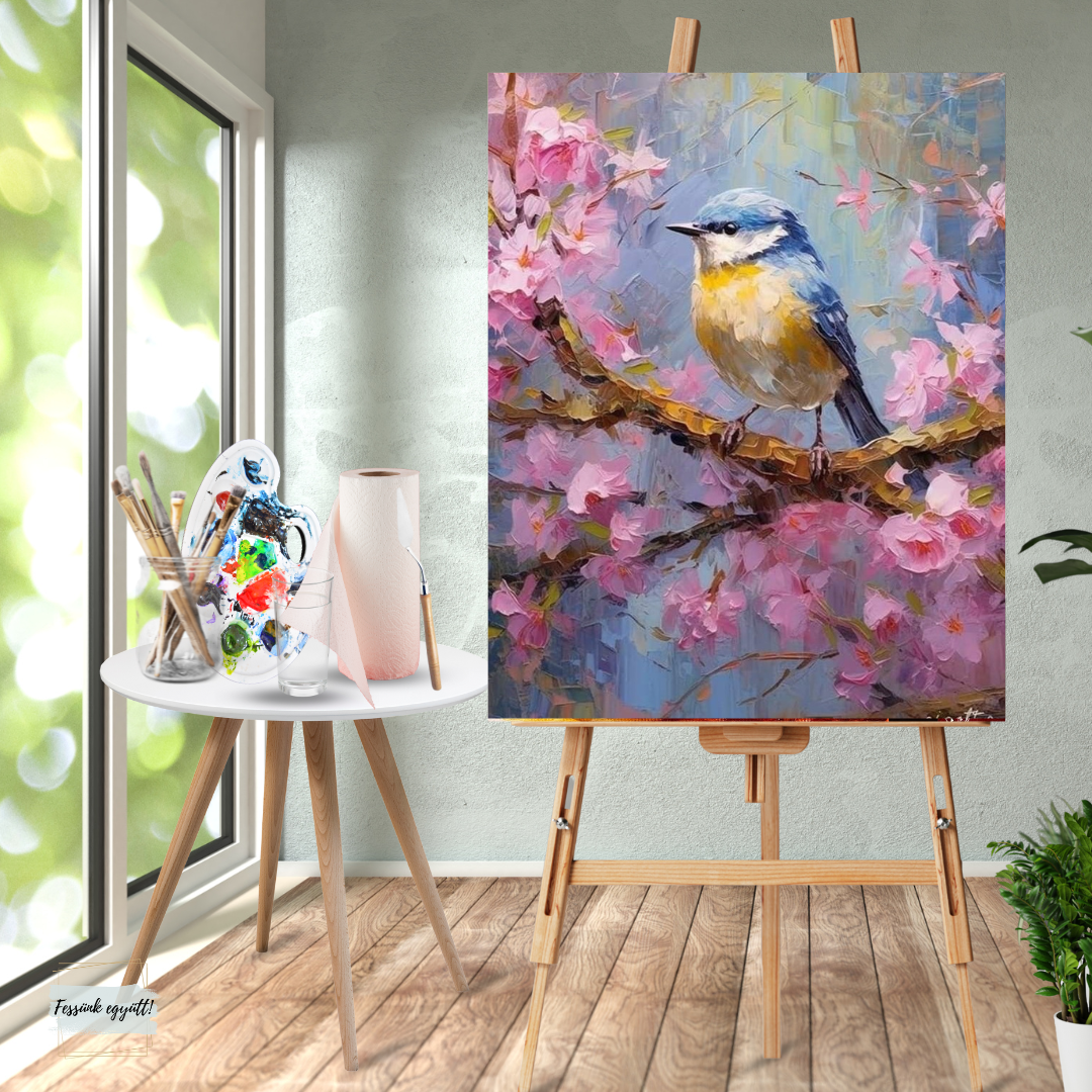 Élményfestés otthon: Madárka