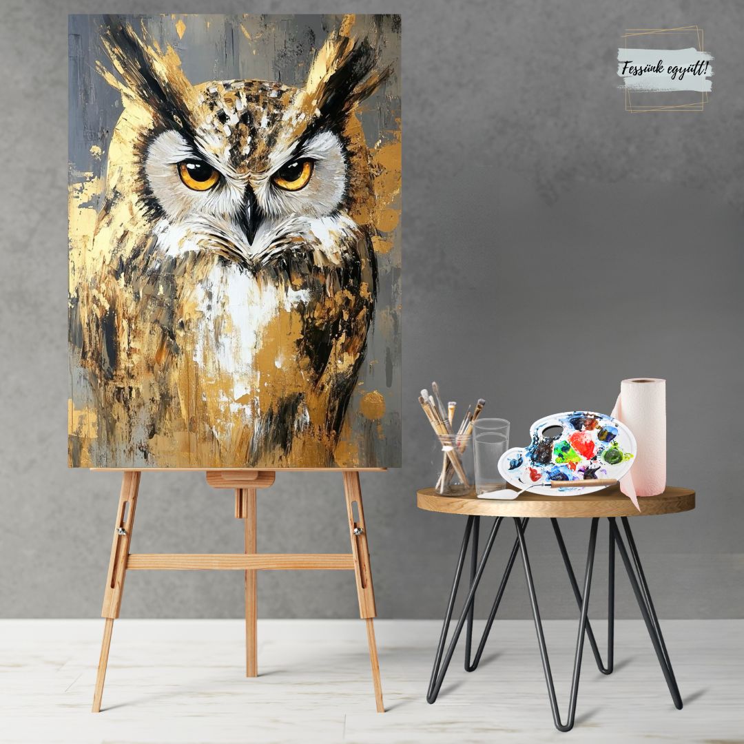 Élményfestés otthon: Bagoly