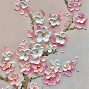 Cseresznyevirágok struktúrpasztával – Május 16. 10:00, Kecskemét